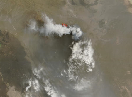 Nabro volcano, Eritrea, 18 June 2011 (NASA/Terra)